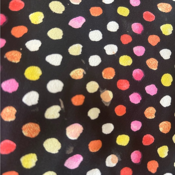 Kasper| Kasper  colorful sleeveless polka-dot blouse size L - Picture 9 of 16